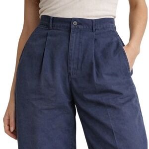 VTG Ralph Lauren Polo Womens Chino Pleated High Rise Straight Leg Pants 14 28x29